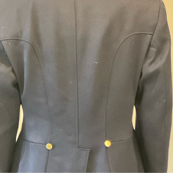 Pikeur Dressage Shadbelly Show Coat, Classic Tails, Brass Buttons, Navy, Sz M - Picture 8 of 15